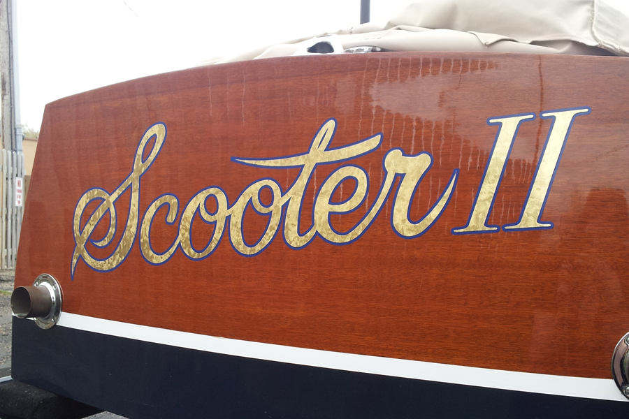 Scooter II Wooden Boat Name